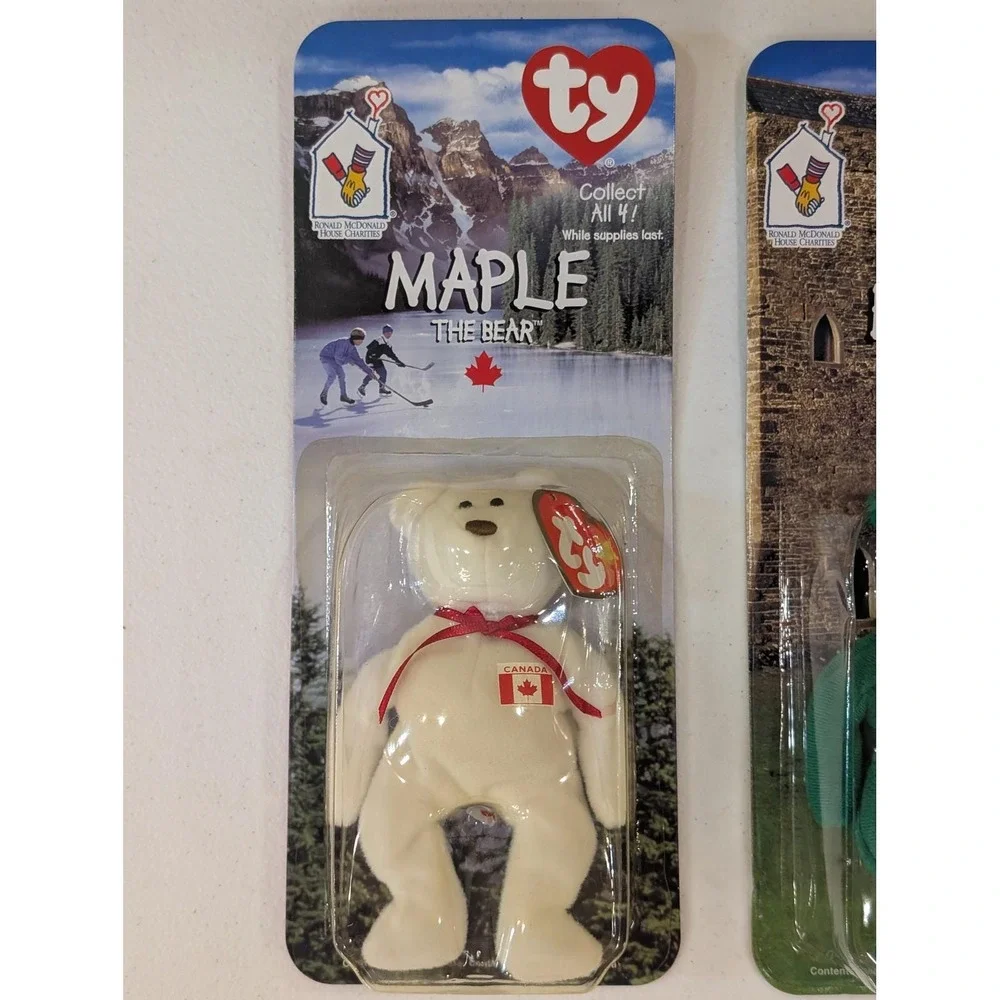 TY Beanie Babies Maple Erin Britannia Glory McDonald's House Charity Bears Set - Picture 2 of 6